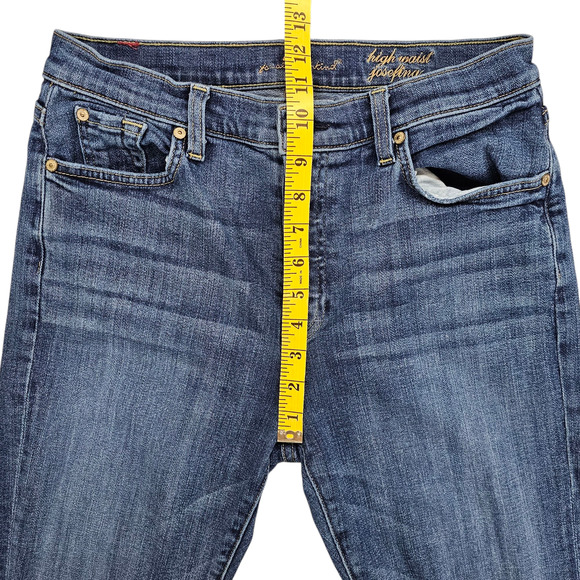 7 For All Mankind Jeans Womens Size 28 Josefina High Waist Button Fly Distressed - Picture 16 of 16